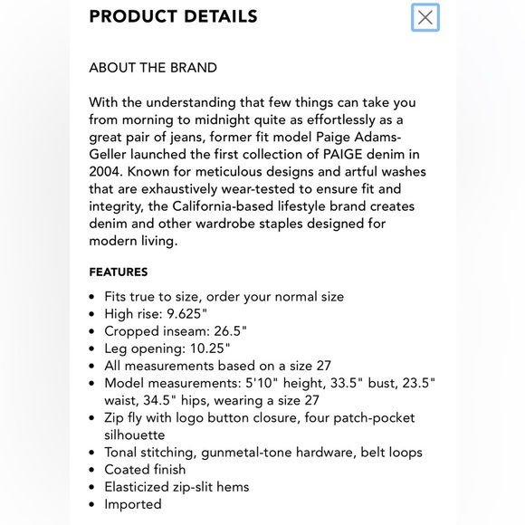 PAIGE Coated Black Mayslie Cropped Joggers in Black Fog Luxe - Picture 13 of 13